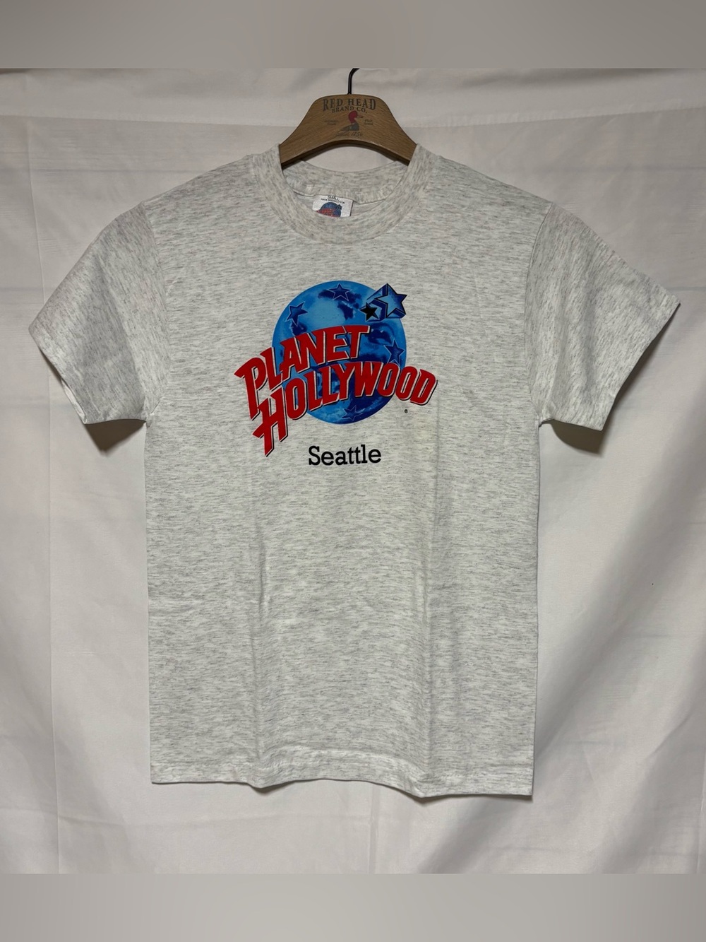 Vintage Planet Hollywood Seattle Single Stitch T-Shirt Size Small 90s Graphic T